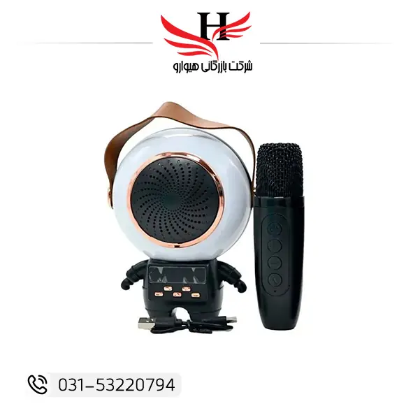 اسپیکر بلوتوث ربات میکروفونی ASTO SPEAKER-TK66 طراحی فانتزی با میکروفون داخلی مناسب خرید عمده از هیوارو